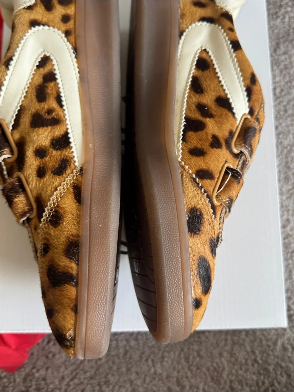 Sam Edelman Women Leopard Print Velcro Sneakers - Brown/Tan Size 7